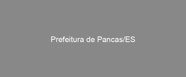 Provas Anteriores Prefeitura de Pancas/ES